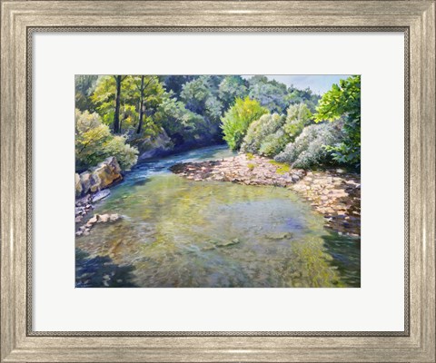 Framed Ansa nel torrente Print