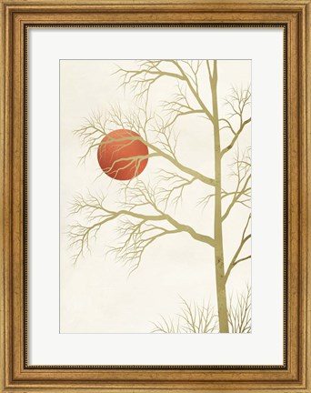 Framed Red Sunset Print