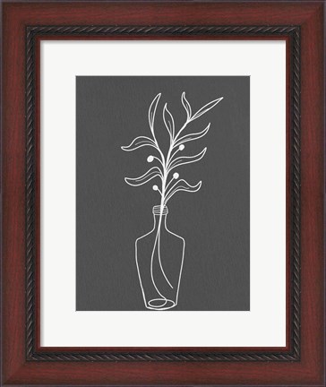 Framed Modern Vase 1 Print