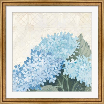 Framed Decorative Hydrangea III Providence Print