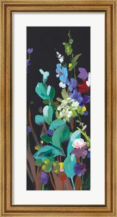 Framed Brightness Flowering Panel I Print