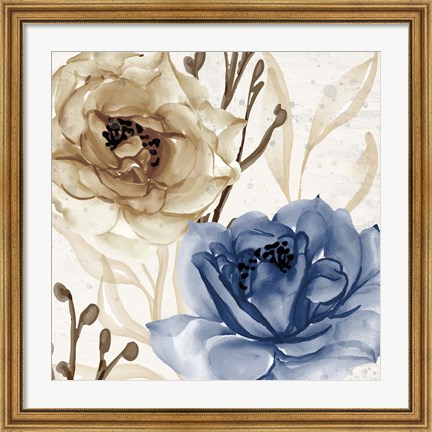 Framed Blue Notes 2 Print