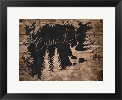 Framed Cabin Life Print