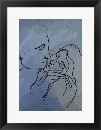 Framed Kiss 1 Print