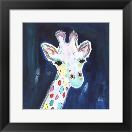 Framed Tie Dye Giraffe Print