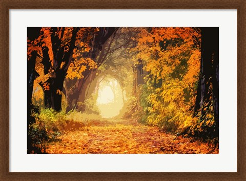 Framed Peeking Light Print