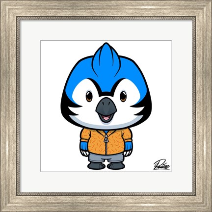 Framed Balthazar Blue Jay Print