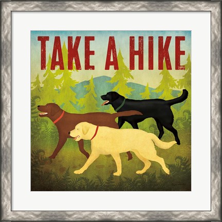 Framed Take a Hike Lab II Print