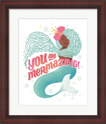 Framed Mermazing I Print