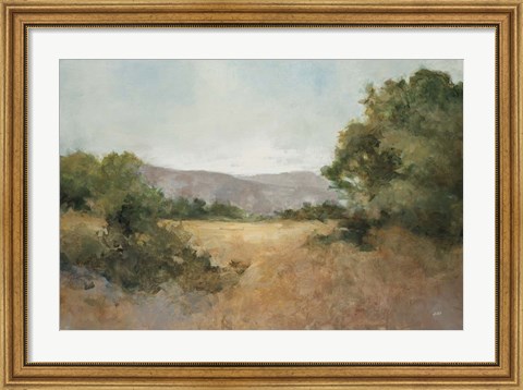 Framed August Fields Gray Print