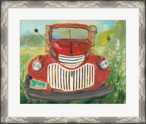 Framed Farm Truck Print