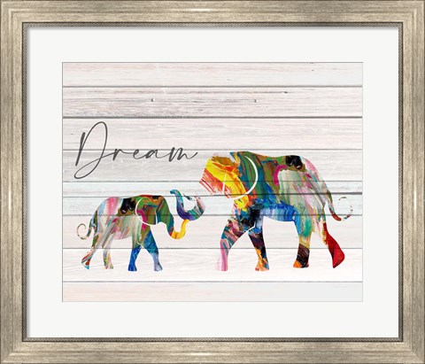 Framed Dream Elephant Print