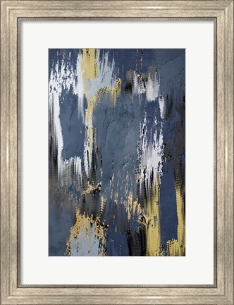 Framed Painted Strokes 1 V2 Print