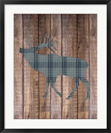 Framed Elk Woods Print