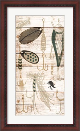 Framed Fishing Panel 2 Print