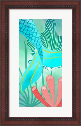 Framed Mermaid Tail 2 Print