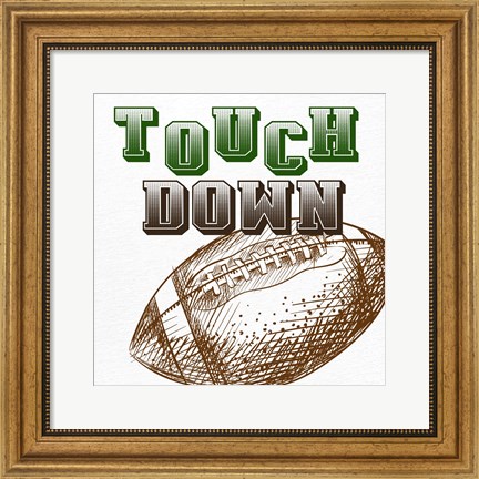 Framed Touch Down Print