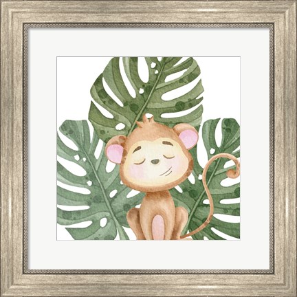 Framed Goodnight Jungle 1 Print