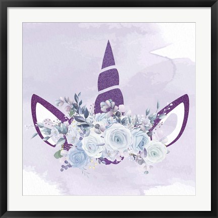 Framed Magical Unicorn 2 Print