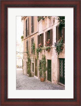 Framed Rustic Roman Street Print