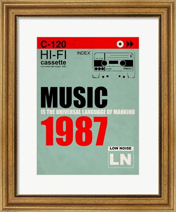 Framed Music Is The Universal Language Of Mankind Print