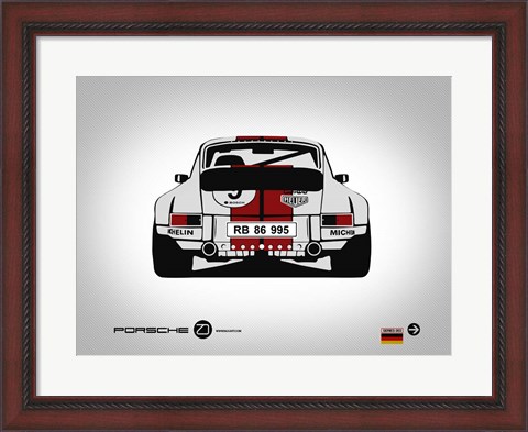 Framed Porsche 911 Rear Print