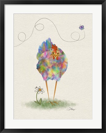 Framed Fantasia Hen Print