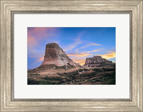 Framed Courthouse Rock Sunset Print