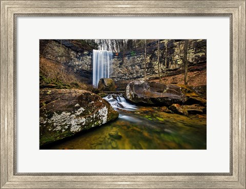 Framed Cloudland Canyon Cascade Print