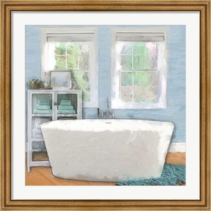 Framed Modern Bath 3 Print