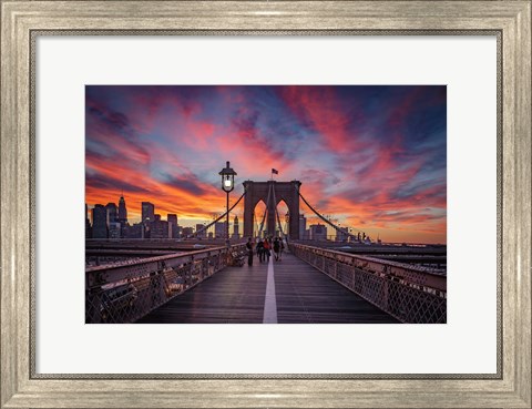 Framed Brooklyn Sunset Print