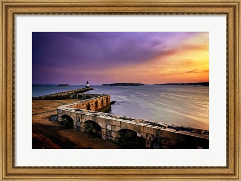 Framed Late Winter Morn on Casco Bay Print