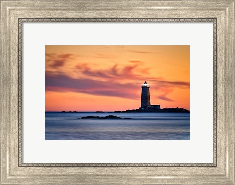 Framed Whaleback Lighthouse Print