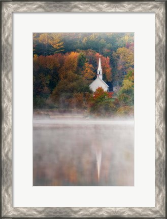 Framed Little White Church Print