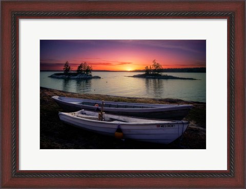 Framed Spring Sunset Lookout Point Print