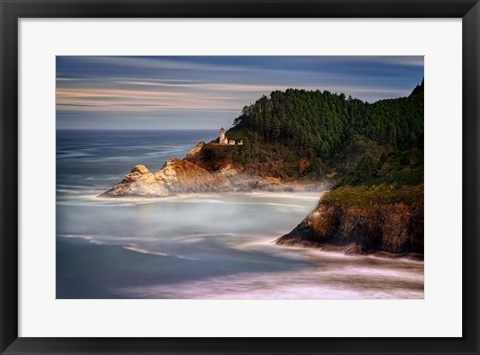 Framed Perched Above the Pacific Print