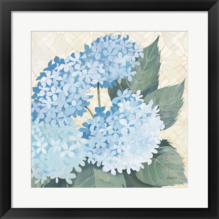 Framed Decorative Hydrangea II Providence Print