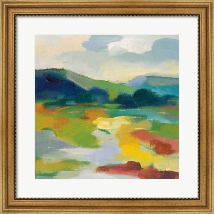 Framed Lush Green II Print