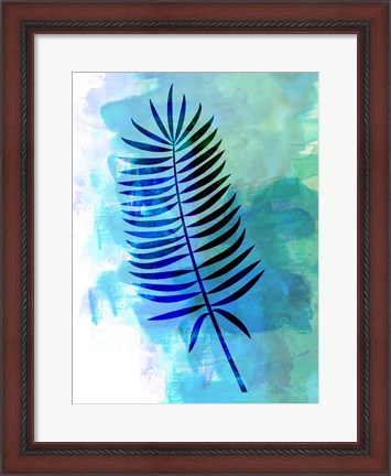 Framed Lonely Leaf Watercolor Print