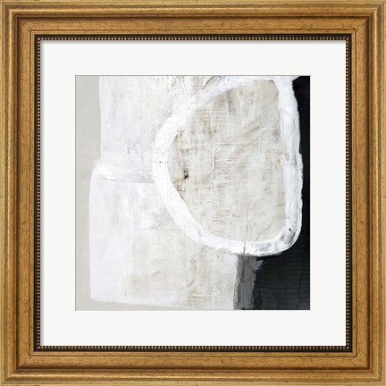 Framed White Stone Print