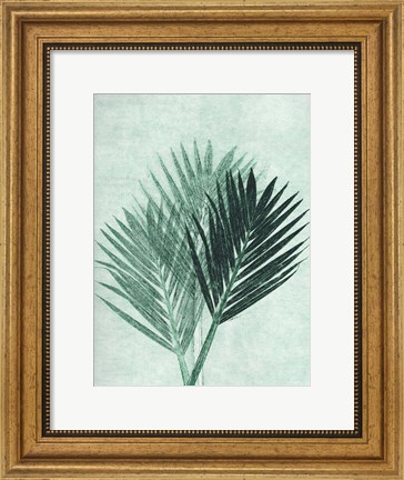 Framed Palm 4 Green Print