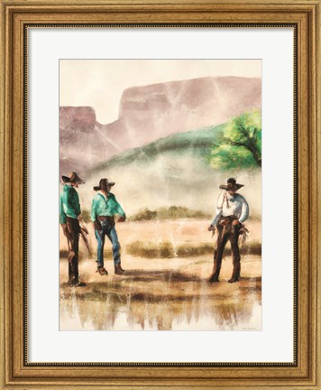 Framed Cowboy Friends II Print