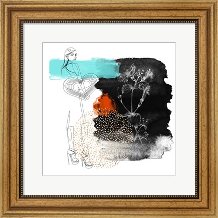 Framed Flower Girl Composition IV Print