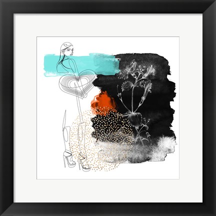 Framed Flower Girl Composition IV Print