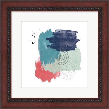 Framed Abstract Watercolor Composition Print