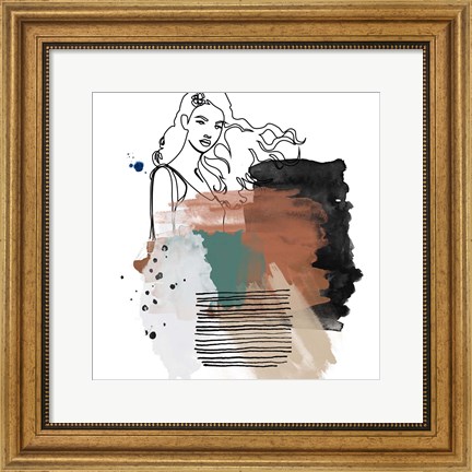 Framed Modern Abstract I Print