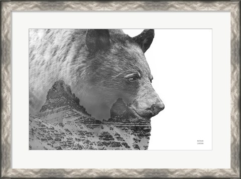 Framed Mountain Bear Print