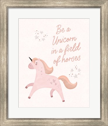 Framed Be a Unicorn Print