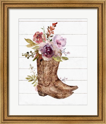 Framed Boots II Print