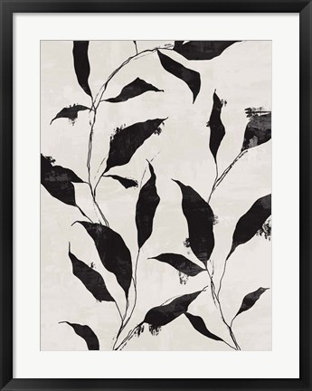 Framed Noir Botanical II Print